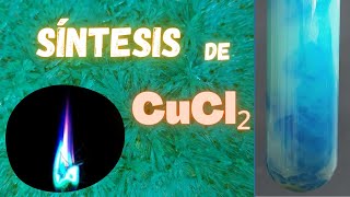 🧪Síntesis de 💎CRISTALES de ⚗️CLORURO DE COBRE 🪙 Fabricación de CuCl2 Práctica fácil de Laboratorio [upl. by Fondea291]