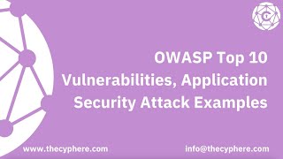 OWASP Top 10 Vulnerabilities Application Security Attack Examples [upl. by Fleece691]