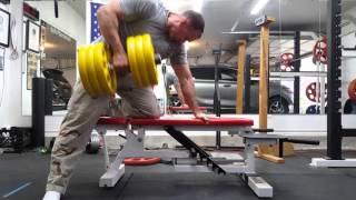 160 lb dumbbell rows [upl. by Pulchi]