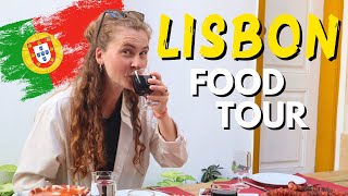 Ultimate LISBON Food Tour  Best Portuguese Food amp Drinks 🇵🇹  Foodie Walk Experience [upl. by Dannica]