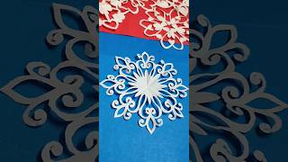 ✨💕❄️ Beautiful SNOWFLAKE ❄️💕✨ snowflakes paperart shorts [upl. by Assirrak978]