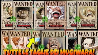 TUTTE LE TAGLIE dei Mugiwara dallinizio ad oggi  One Piece [upl. by Lerad]