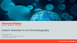 Column Selection in Ion Chromatography [upl. by Yuhas]