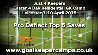 Goalkeeper Training J4K Residential Camp Top 5 Saves [upl. by Pollie351]