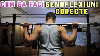 Genuflexiuni cu bara  Executie corecta  Dieta Flex [upl. by Arick]