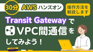 【30分AWSハンズオン】Transit Gatewayを使ってVPC間通信をしてみよう [upl. by Wini397]