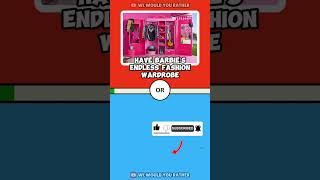 Would You Rather Barbie or Wednesday Edition barbie wednesday wouldyourrather quiz shorts [upl. by Reppart]