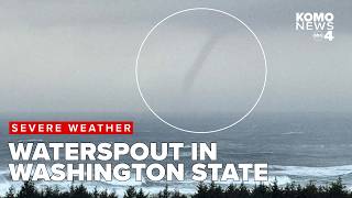 Waterspout spotted off Washington coast after bomb cyclone wreaks havoc across region [upl. by Eiram]