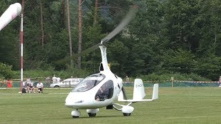 Gyrocoptair AutoGyro Cavalon landing at Airfield Ferlach  DMCAV [upl. by Ahcurb]