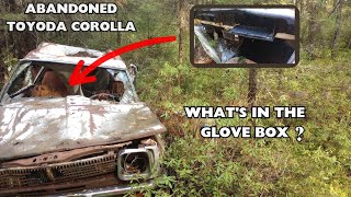 1971 Toyota Corolla found in the woods I wonder whats in the glove box [upl. by La Verne687]