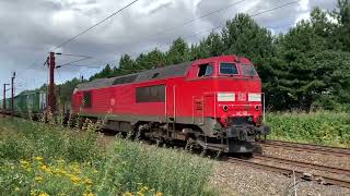 Godstog I Nyborg Nr 20 My Mz Mk NSB Railpool [upl. by Schilt]