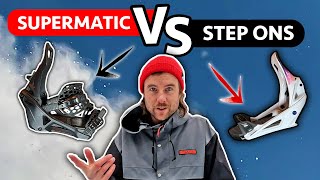 Burton Step Ons Versus Nidecker Supermatic Snowboard Bindings [upl. by Loretta]