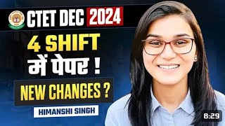 CTET DEC 2024 PRE admit cards outNORMALISATION2 DAYS SHIFTS DISCUSSION by Himanshi Mam viralvideo [upl. by Nacnud]