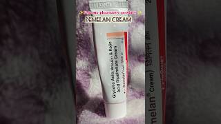 Demelan cream review ✅❤️ pigmentationdark areas acne mark treatment skincare pharmacy ytshorts [upl. by Narrad]