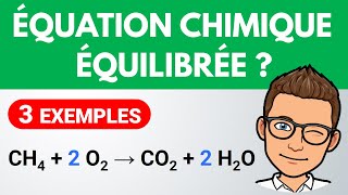 Équilibrer une équation chimique  ✅ Exercice facile  Collège  Physique Chimie [upl. by Jasun649]