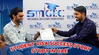 Study in UAE 🇦🇪 Visa Success Story ✈ 🎓 ✈ [upl. by Novyart]