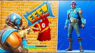 NEW quotBLOCKBUSTERquot SKIN GAMEPLAY  NEW quotVISITORquot SKIN in Fortnite Fortnite Blockbuster Gameplay [upl. by Nnylsaj]