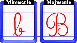 écriture de lalphabet français majuscule et minuscule en cursive [upl. by Assetan]