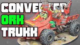 Converted Ork Trukk Warhammer 40K Convert and Paint Tutorial [upl. by Schechter]