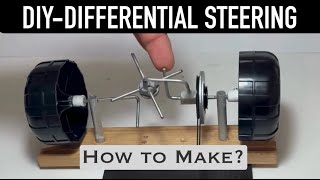 How to Make a Simple Differential Steering Mechanism DIY Guide [upl. by Omle]