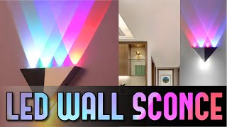 CHEAPEST LED WALL SCONCE 2020  DIY [upl. by Aneev]