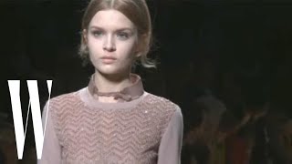 Valentino Fall 2011  runway fashion show  W Magazine [upl. by Aynam]