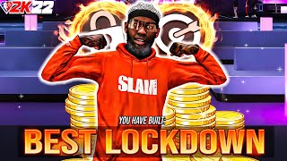 NEW BEST PERIMETER LOCKDOWN BUILD in NBA 2K22  BEST BADGES THE BEST SHOOTING LOCK BUILD NBA 2K22 [upl. by Ettesoj]