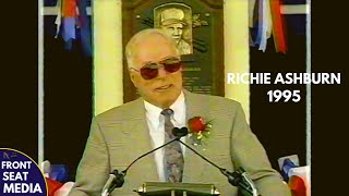 Richie Ashburn Baseball Hall of Fame Induction Speech 1995  Philadelphia Phillies Center Fielder [upl. by Fowle]