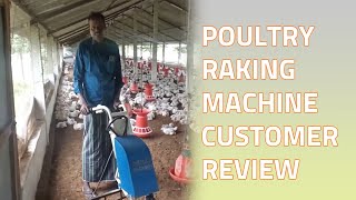 Rake King 250 Customer Review। Poultry Raking Machine Review [upl. by Cleti]