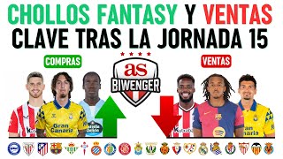 🚀 LOS MEJORES FICHAJES Y CHOLLOS FANTASY TRAS LA JORNADA 15  VENTAS CLAVE 🔍  BIWENGER 2425 [upl. by Owen]