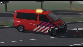 BrandweerampPolitie dienst in leeuwarden Leeuwarden Roblox [upl. by Elisabet]