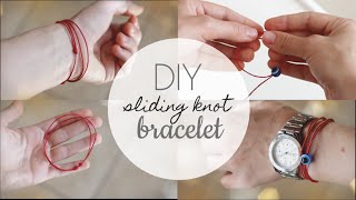 DIY Sliding Knot Bracelet [upl. by Comptom]