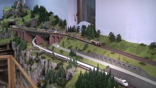 PMW Winnenden eV Modelleisenbahn Züge auf der Clubanlage [upl. by Kandace]