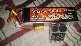 Best lipo Battery to Buy in India Gens ace 2200mah 3s1p lipo [upl. by Kamp]