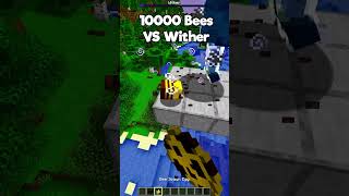 Minecraft 10000 Bees vs Wither😱 もういいよ minecraft shorts [upl. by Trefor734]