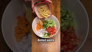 Quick easy high protein pasta salad recipe shorts [upl. by Negem]