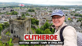 Ancient Market Town of CLITHEROE in NorthWest England [upl. by Eadie]