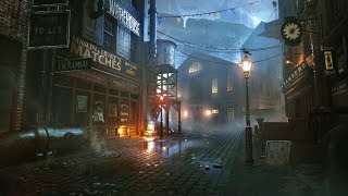 Victorian Ambience LONDONS MYSTERY  The Dark Alley  Mysterious Ambient Music with Thunderstorm [upl. by Dnanidref]