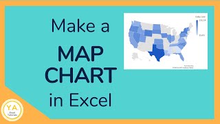 How to Make a Map Chart in Excel  Tutorial 🗺️ 📊 [upl. by Crescin367]