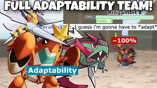 FULL ADAPTABILITY TEAM DESTROYS NATIONAL DEX PLAYERS POKEMON SCARLET AND VIOLET [upl. by Irol10]