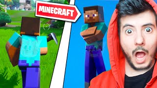 USO STEVE DI MINECRAFT SU FORTNITE ⛏️ [upl. by Adias]