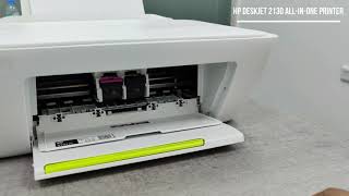 Replacing Cartridges on HP 2130 Deskjet All In One Printer Series [upl. by Ratna]