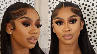 Sculpted Bronze Glam Makeup Tutorial  Client Tutorial [upl. by Noskcire720]