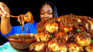 12 2x SPICY CAJUN BOILED EGGS MUKBANG  CAJUN BOILED EGGS  SPICY EGGS  Mukbang  Asmr [upl. by Aloke196]