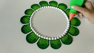 Easy and quick rangoli design [upl. by Jamill935]