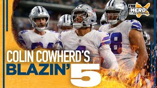 Blazin 5 Colin Cowherds picks for Week 12 of the 2021 NFL season  THE HERD [upl. by Nolrak]