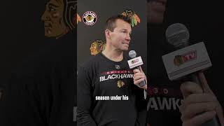 Hear from Luke Richardson ahead of tonights season opener in Utah  Chicago Blackhawks [upl. by Ycnuahc]