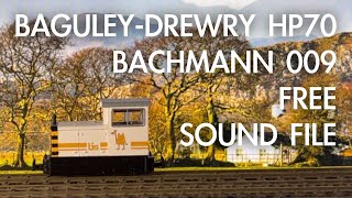 Sound installation for the Bachmann 009 BaguleyDrewry 70HP [upl. by Monica]