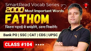 SmartRead Course Vocab Class 104  English for Bank and SSC Exams IBPS PO SBI PO SSC CGL 2024 ibps [upl. by Akimahc]