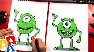 How To Draw Mike Wazowski From Monsters Inc [upl. by Phineas]